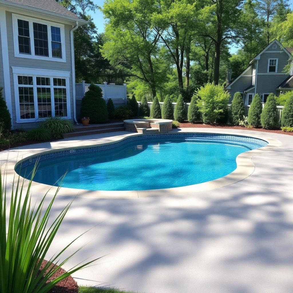 Pool Deck project by Impressive Concrete Works