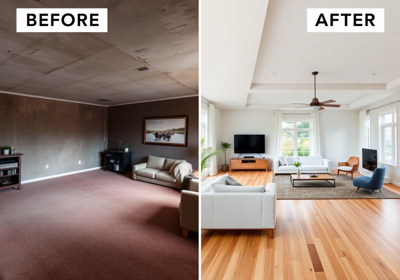 Living Room Renovation project by Magnum Home Services